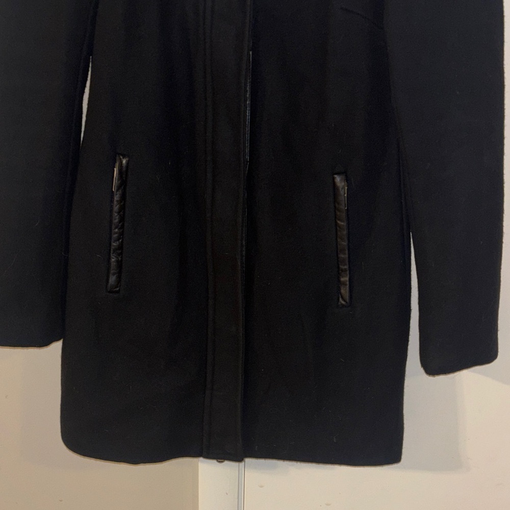 Mackage Black Wool Winter Coat Size X-Small MISSING HOOD - Picture 4 of 11